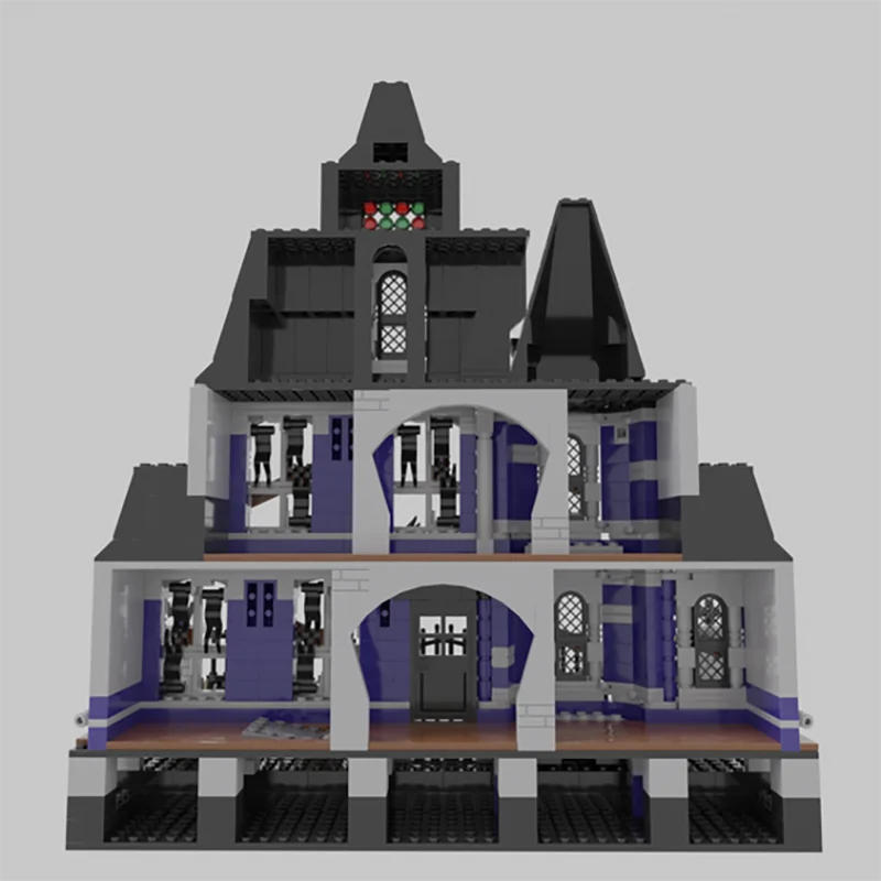 Blocs de Construction Moc modèle Street View, maison hantée, technologie brique, bricolage, assemblage de noël, jouet de Construction, cadeaux de vacances