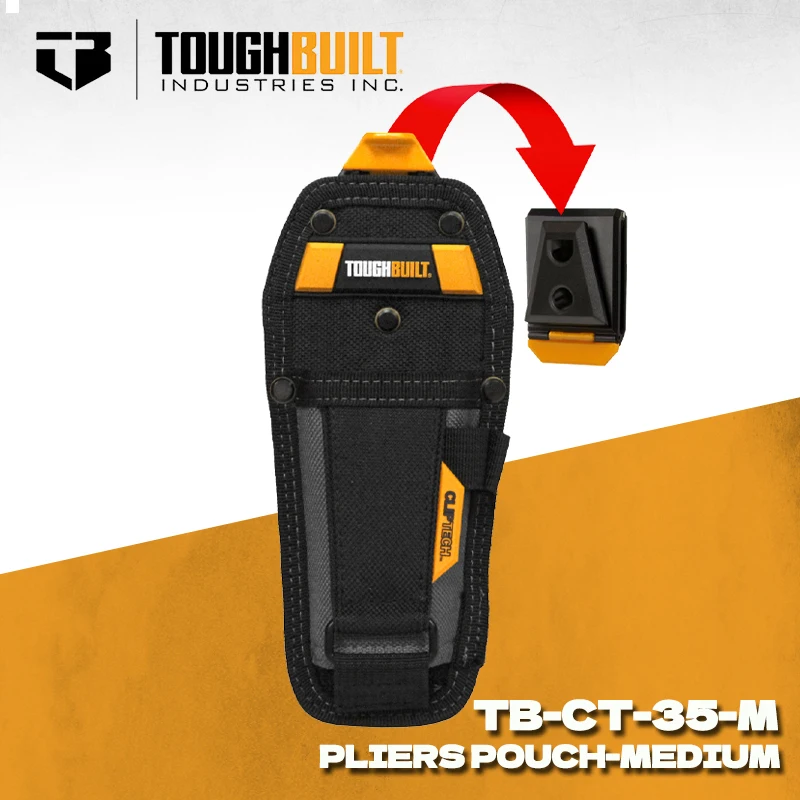TOUGHBUILT TB-CT-35-M Pliers Pouch Pliers Specialized Tool Belt Pouch Wear-resistant Storage Bag Accessories