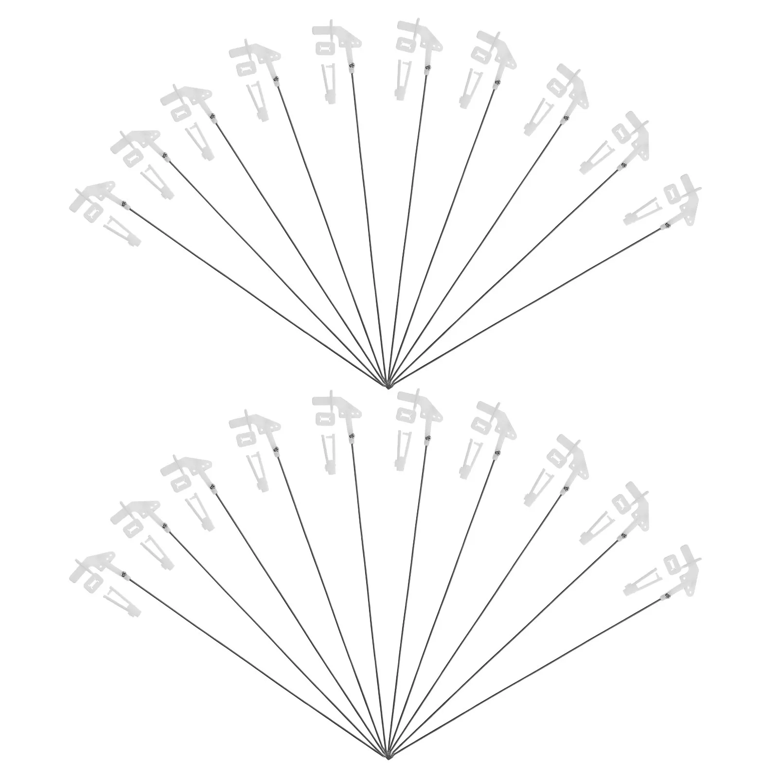 20Sets Adjustable Push Rod Connector Metal Linkage Stopper for Rc Plane Fixed Wing Aircraft Replacement DIY Parts Remote