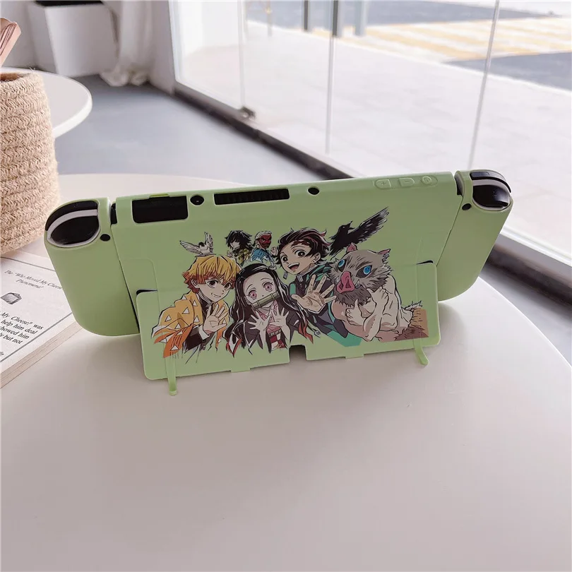 Thời Trang Ốp Lưng Cứng Đế Sạc Bao Vỏ Bảo Vệ Dành Cho Máy Nintendo Switch Oled NS Tay Cầm Pha Lê Bảo Vệ Da