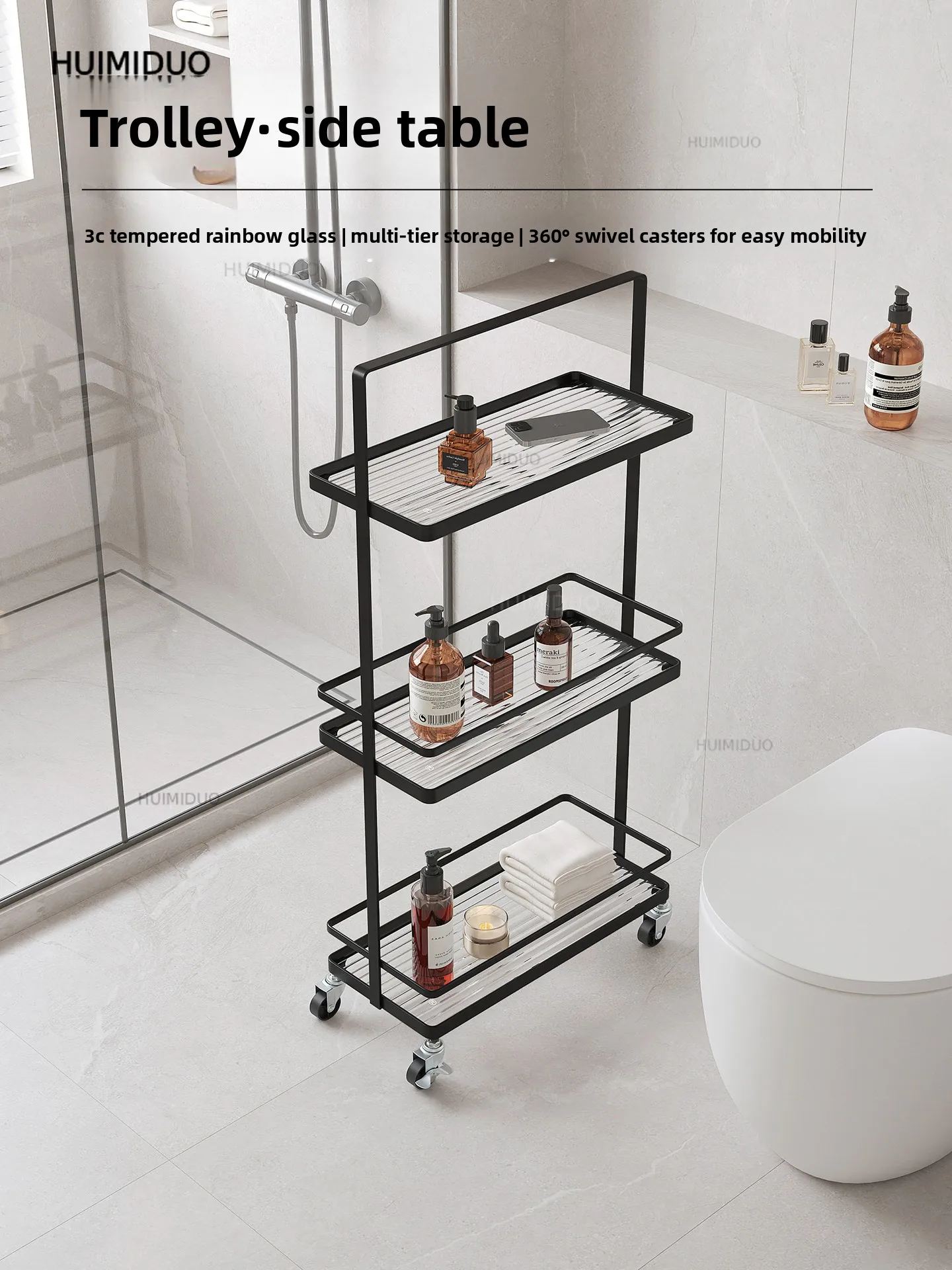 Toilet Toilet Crevice Rack Bathroom Multi-layer Storage Rack Toilet Washstand Paper Towel Storage Rack Floor