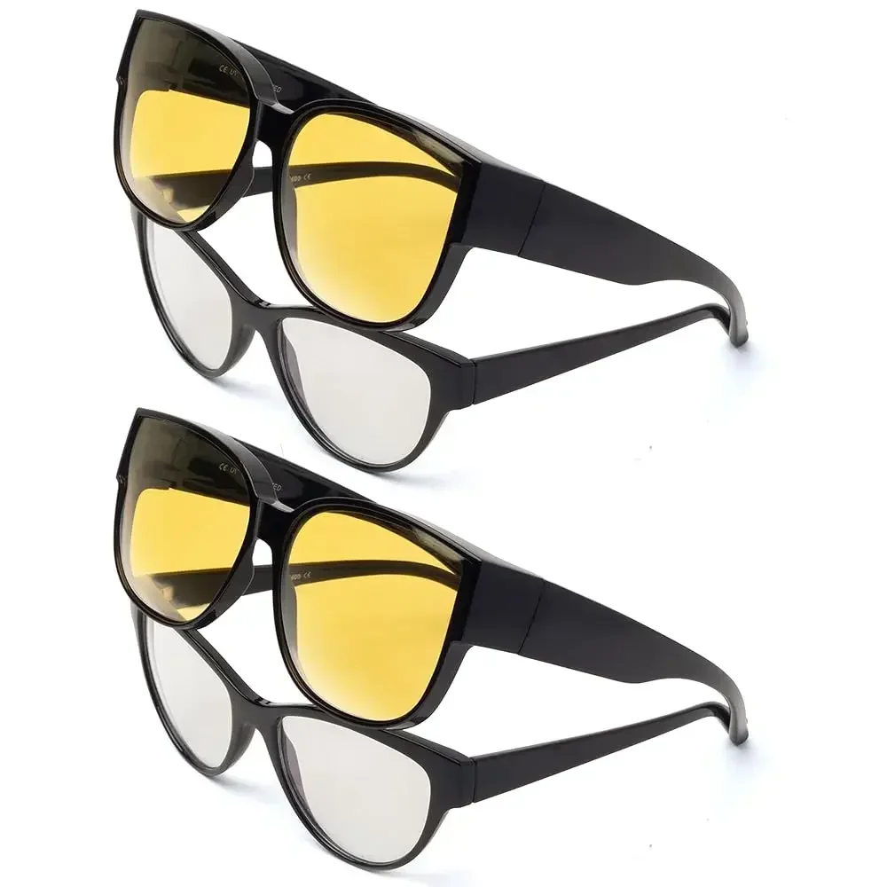 

Поляризованные солнцезащитные очки, которые можно носить поверх обычных очков, для женщин, с защитой от ультрафиолета, легкие.