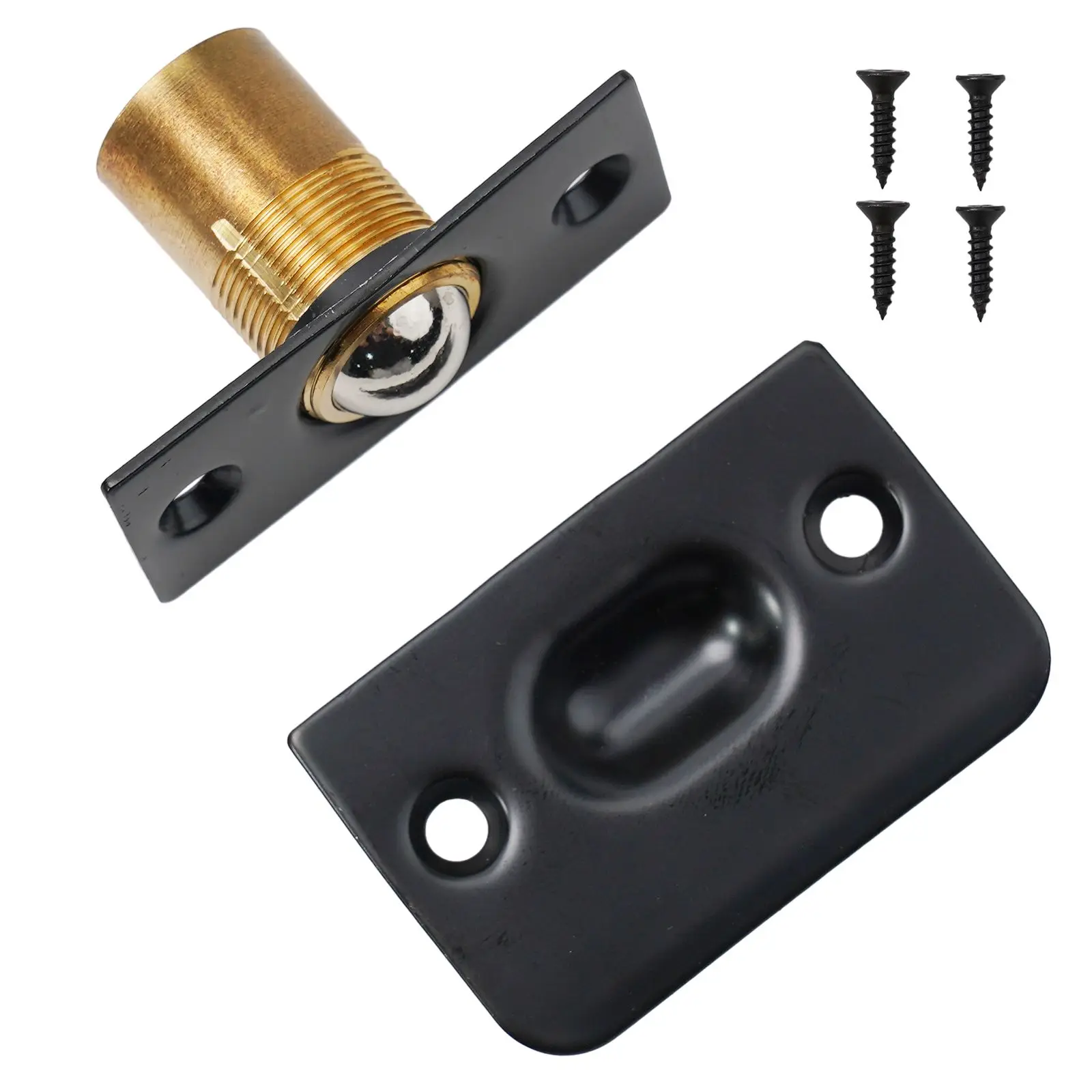 Latch Door Catch Parts Adjustable Door Replacement Spring Catch Lock With 4x Screws Accessories Fittings Internal