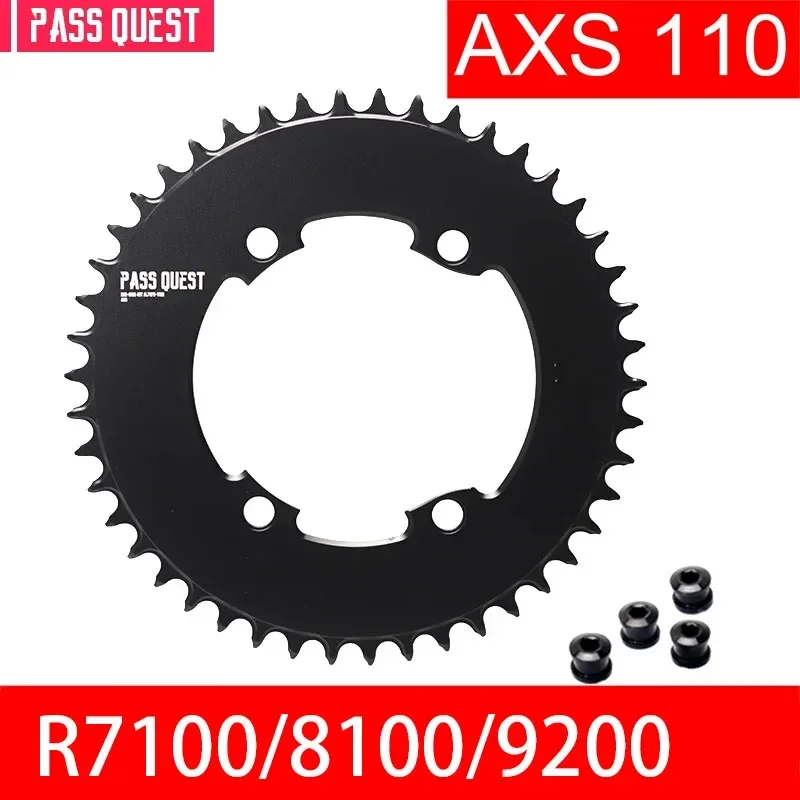 PASS QUEST 110 bcd 4 bolt chainring for Shimano 105 r7100 ultegra 8100 dura ace 9200 54T 56T 58T 60T 48T 50T 52T axs chainring