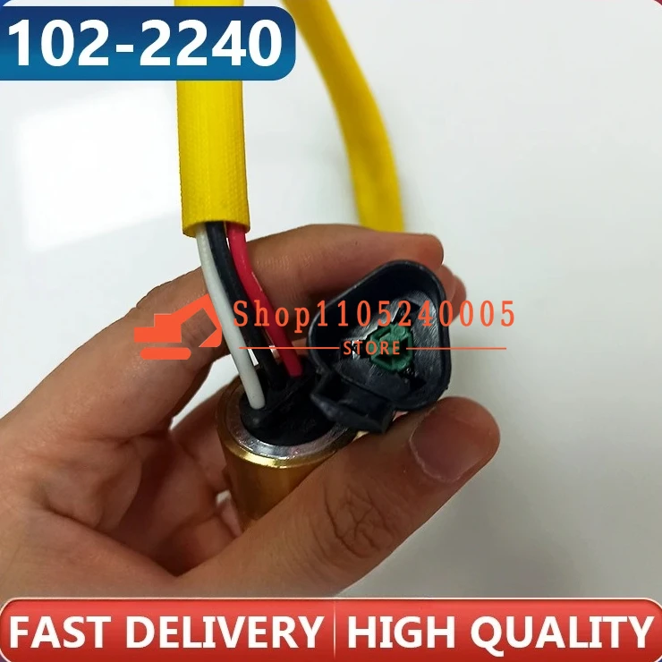 Engine Water Temperature Sensor 102-2240 1022240 For Excavator 320D/323D/345B/3512C/633E II 651E/844 834G