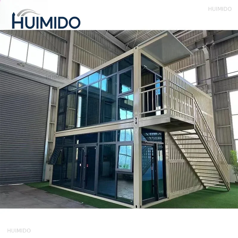 Deluxe Prefabricated 1 2 3 4 Bedroom Flat Packaging Container Room Folding Room Prefabricated 2 Floor Modern Coffee Shop Room