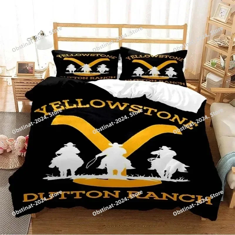 

Yellowstone Fashion Digital Bedding Set Printed single Comforter Quilt Bed Duvet Cover Pillow Case 3 Pieces Sets Kids Adult Size