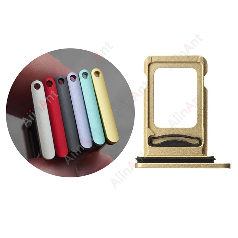 Double Dual Sim Card Reader Holder Adapter Connector Flex Cable For iPhone XR 11 12 13 Pro Max Phone Parts with Sticker