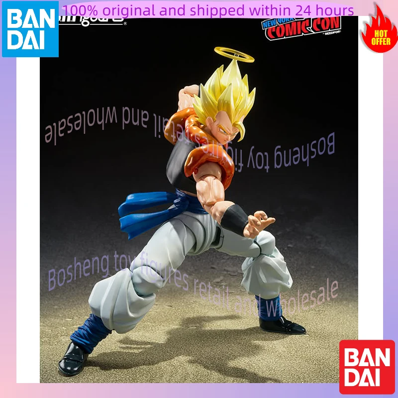 Originele Bandai S.H.Figuarts Shf NYCC 2025 Exclusieve Dragon Ball Super Saiyan Gogeta Op Voorraad Anime Action Collection Figuren