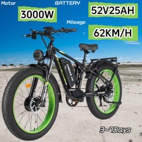 ORLMS FINDER26 Electric Mountain Bike 3000W Motor 52V 25AH Lithium Battery Electric Bicycle 26*4.0 inch Fat Tire off-road E-bike