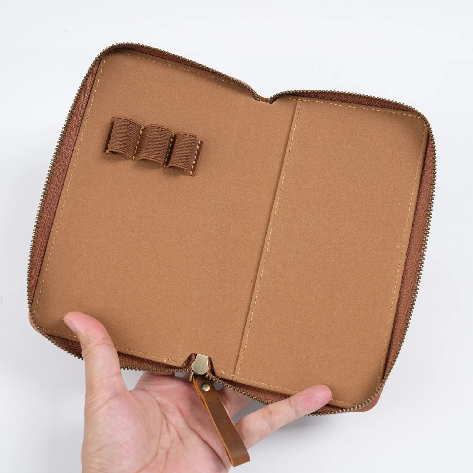 Genuine Leather Journals Notebooks Cover for Weeks Size Planner with 3 Dividers Pen Slots, Creative Handmade Notepad Diary