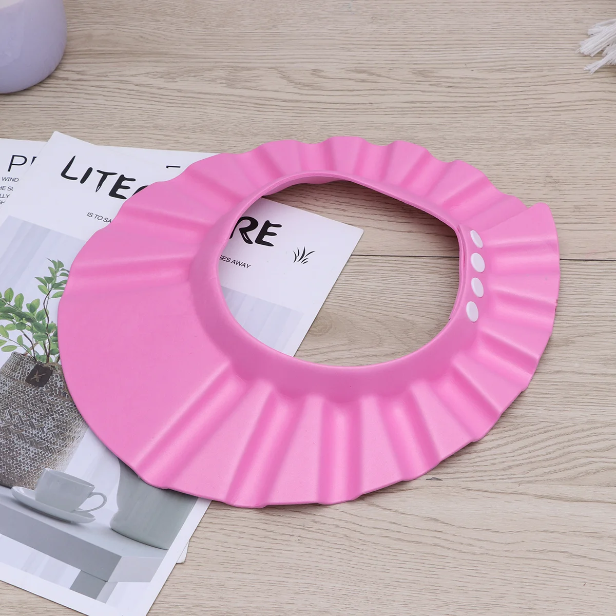 

Baby Adjustable Shampoo Shield Hat 3-6 Years Infant Bathing Cap for Eye and Ear Protection during Hair Wash Lightweight Soft