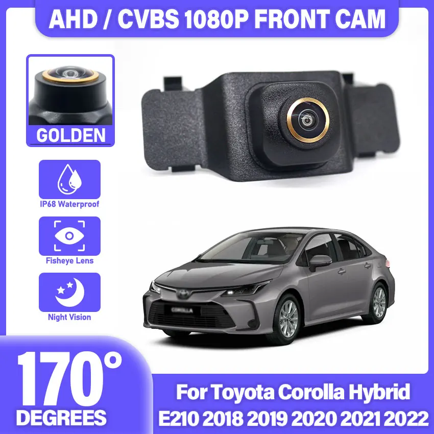 For Toyota Corolla Hybrid E210 2018 2019 2020 2021 2022 Front Logo View Camera AHD 1080P Fisheye Lens Vehicle Parking Car Camera