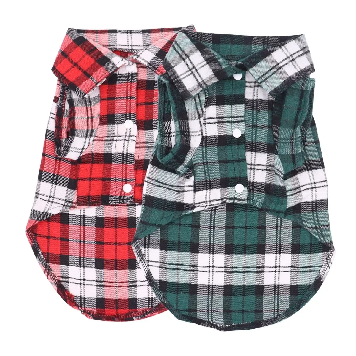 Designer Pet Plaid Shirt Summer Thin Breathable Puppy Clothing Bichon Small Dog T-Shirt Cat Clothes