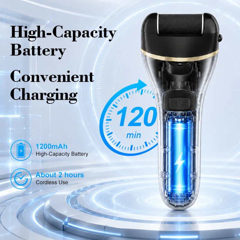 Portable Rechargeable Callus Remover, Electric Foot Grinder, USB Pedicure Tool, Gift for Girlfriend & Mom