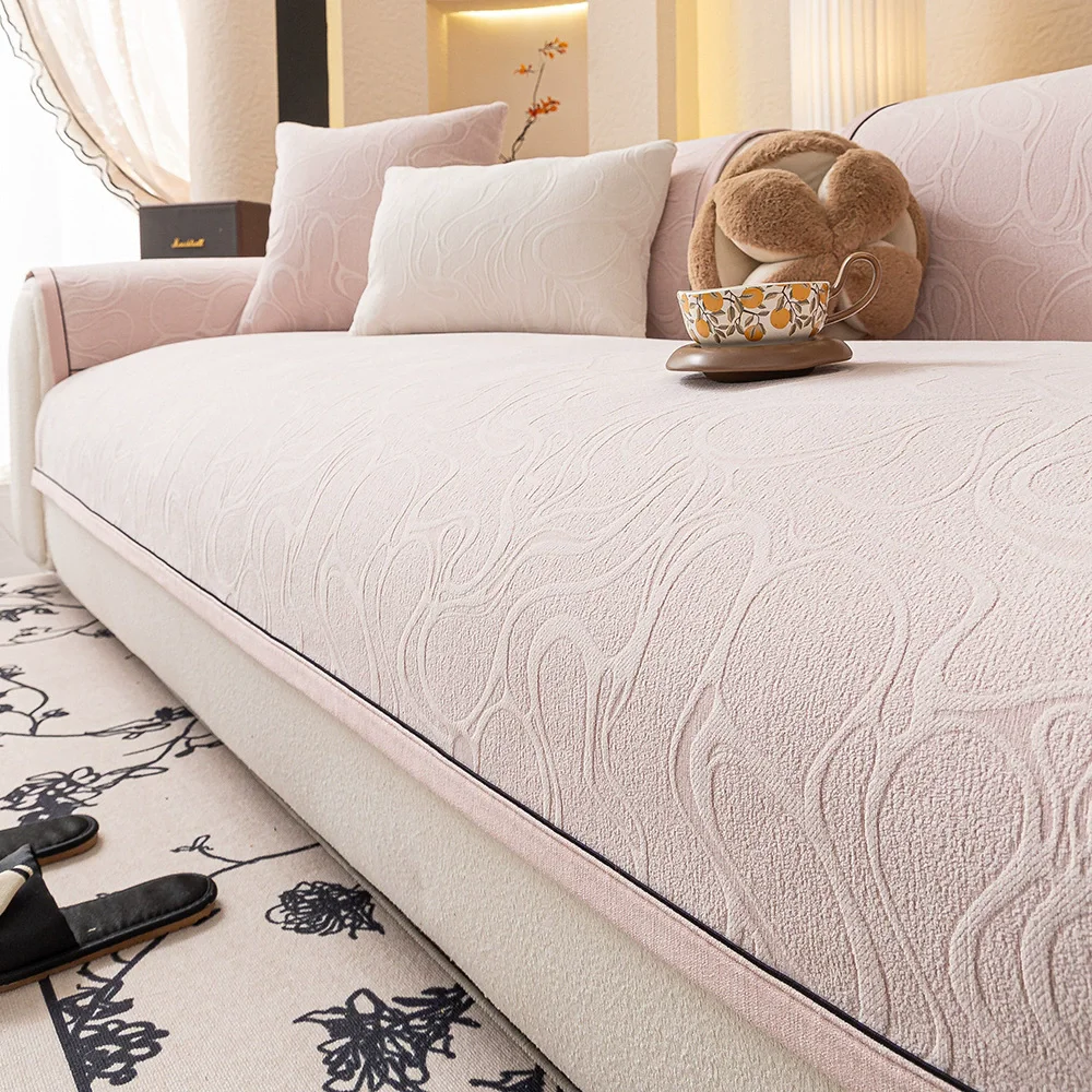2025 New All Seasons Universal High-end Chenille Jacquard Modern Simple Sofa Cover Cover Back Towel Sofa Cover Cloth Towel