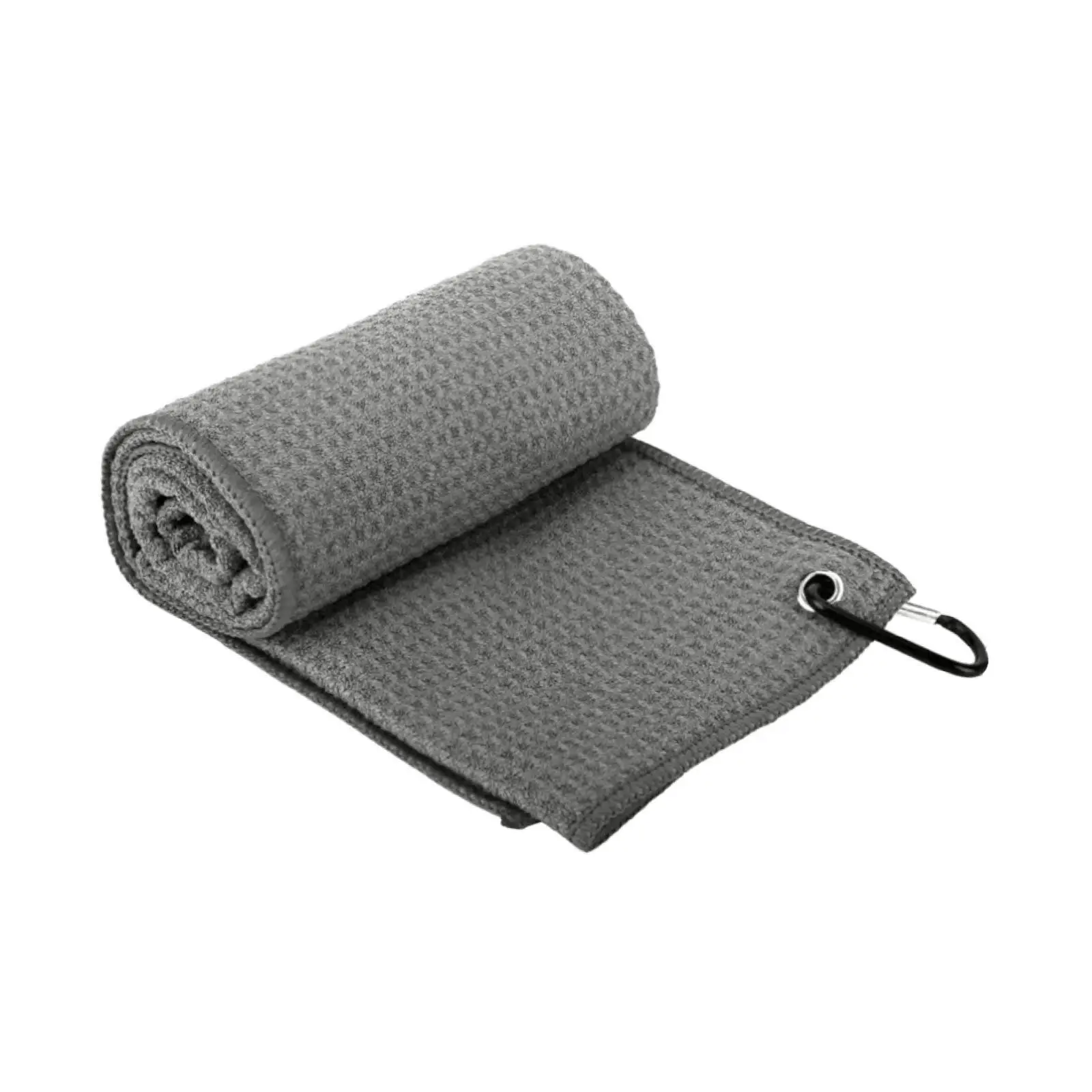 Sweat Absorbent Golf Towels Pineapple Grid Pattern Club Cleaner Mini Towel for Golf Cart Bag Gift