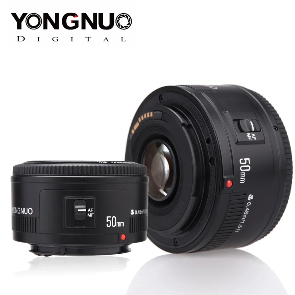 YONGNUO YN50mm F1.8 Lens Auto Focus Large AF Len Aperture Lense Wide-Angle For Nikon Canon Customized DSLR Cameras Accessories