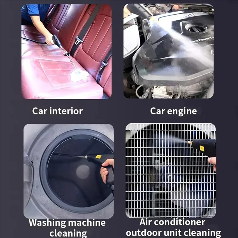 

AT19-Portable Steam Cleaner High Speeds Pressure Temperature Steam Cleaning Machine Handheld Steam Cleaner B EU Plug
