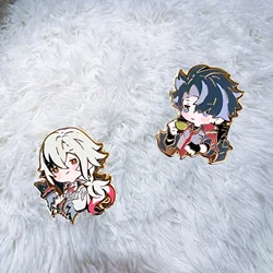 Wriothesley&Arlecchino Enamel pin Anime game