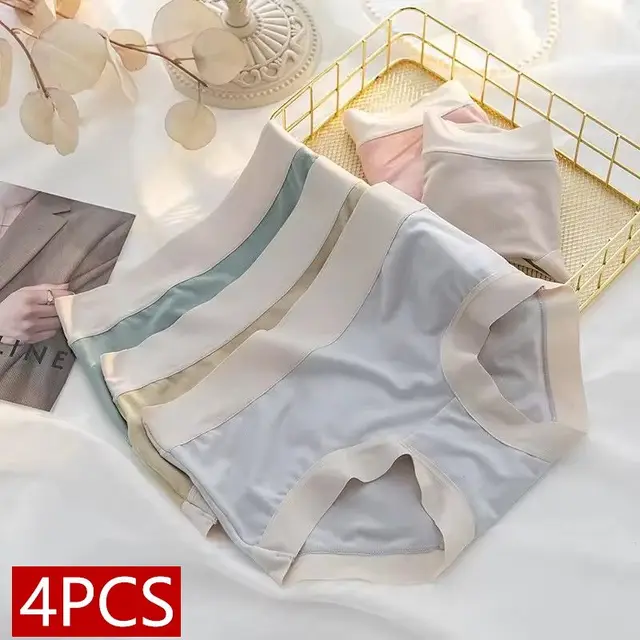 4 sztuk/zestaw majtki damskie bielizna modalna kobiece wygodne bezszwowe seksowna bielizna Intimates kalesony figi dziewczęce solidne M-XL