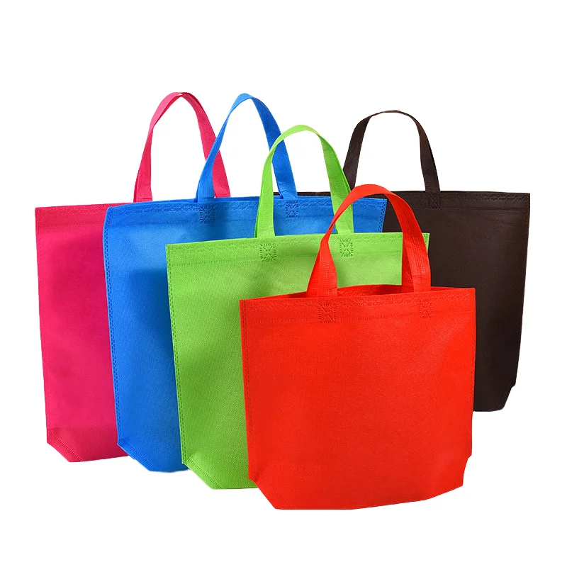 

StoBag Colorful Non-woven Shopping Tote Bags Shoulder Reusable Eco-friendly Pouches Personal Custom DIY Print Logo (Extra Fee)