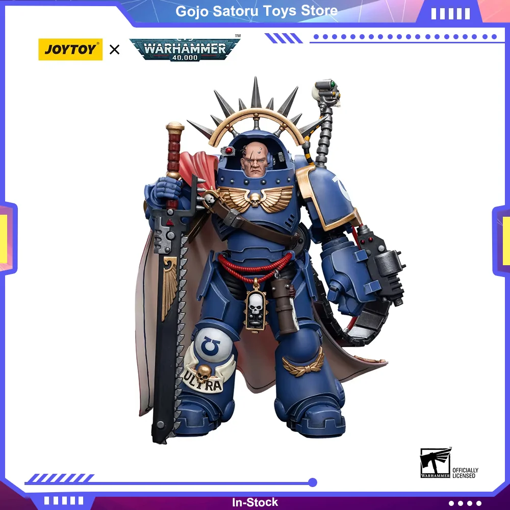 [متوفر] JOYTOY Warhammer 40K 1/18 شخصية الحركة Ultramarines كابتن في Gravis Armor مجموعة نماذج عسكرية أنيمي ToyGift