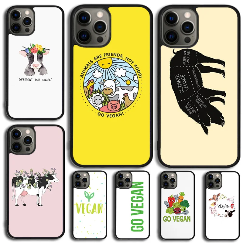 Vegan Vegetarian Quotes Phone Case For Samsung Galaxy S10 S22 S23 S24 Note 10 20 Lite S20 Plus S21 Ultra Back Cover