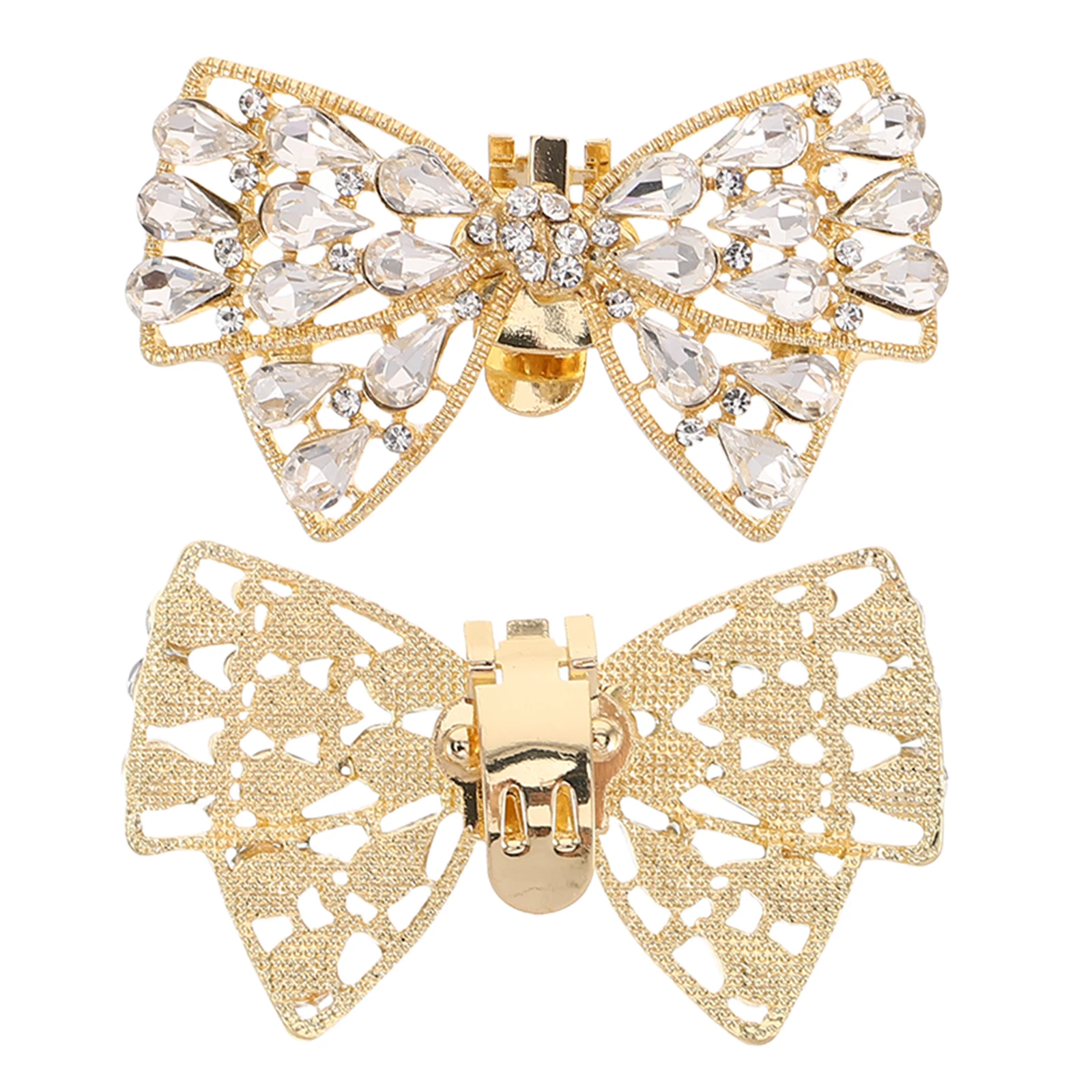 

Full Diamond Bowknot Accessories Bridal Wedding Shoe Buckle Decoration Clips for Women Bridal Wedding Shoe Buckle Charm