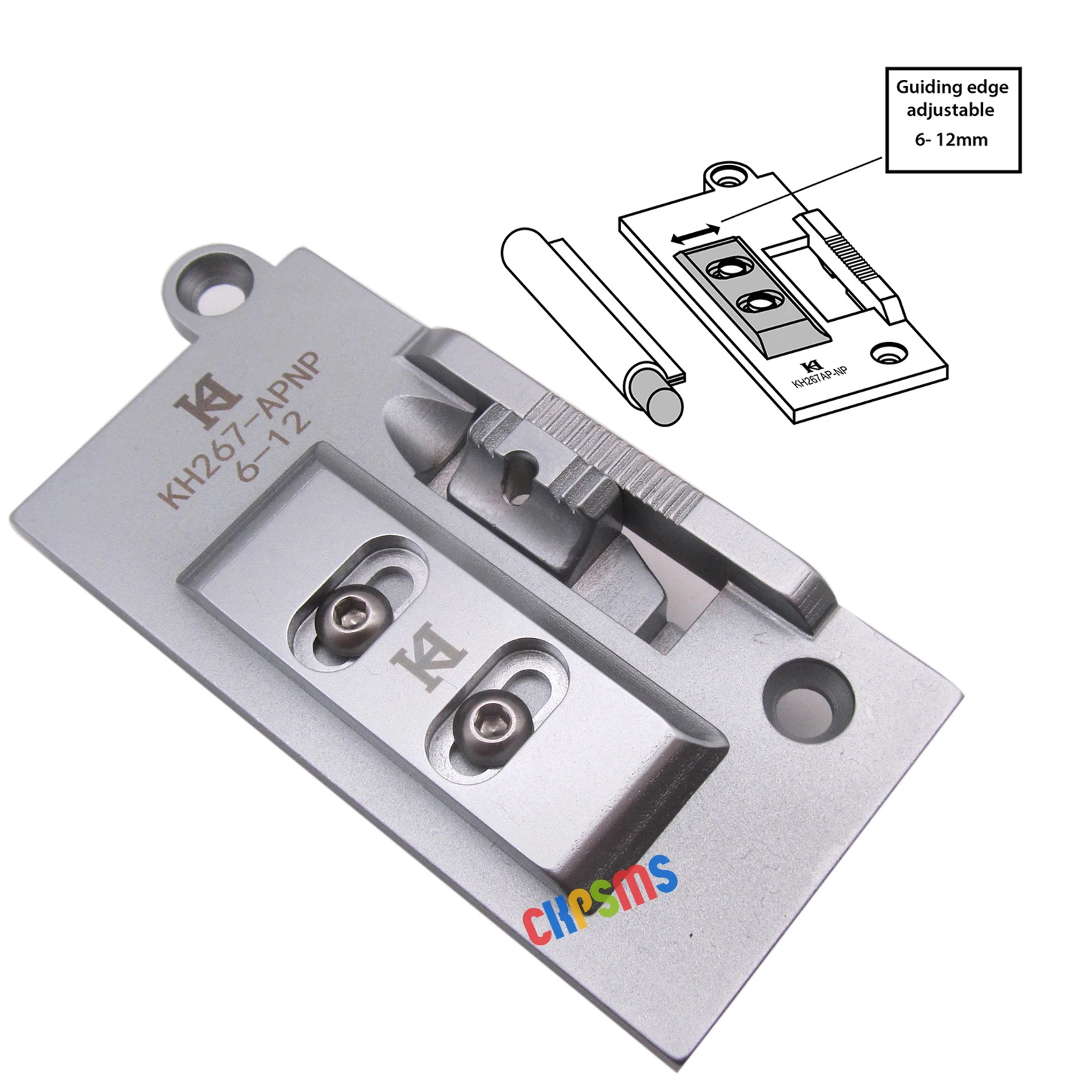 1SET Adjustable Needle Plate & Feed Dog FOR Piping On Durkopp Adler 267 Single Needle Sewing  Machine