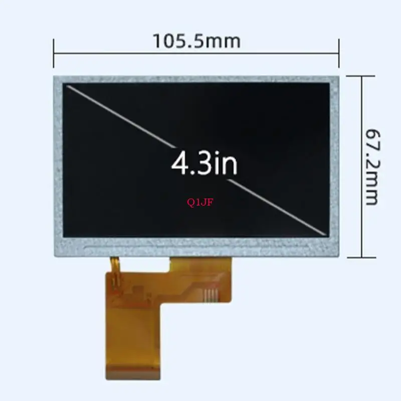 

Q1JF 4.3Inch IPS LCD Screen 480x272 Color Led Display Panel with Wide Viewing