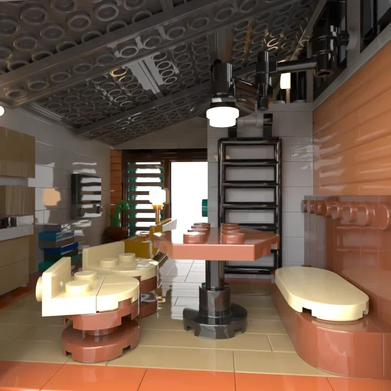 Moc Building Block Modern Brick Lofts Model Technology Brick DIY Assembly City Street View Toy Holiday Gift