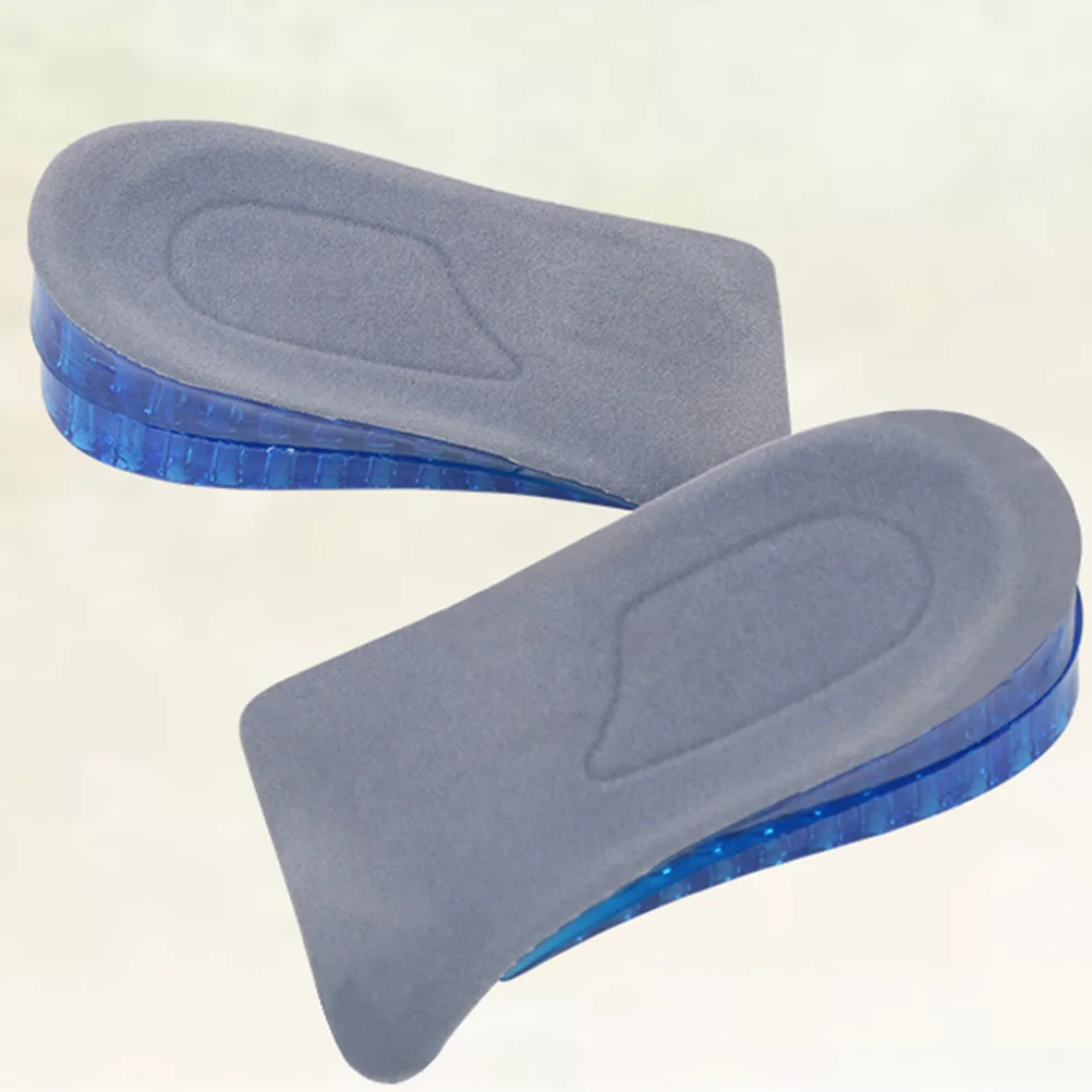 

1Pair Silicone Height Elevator Insoles Half Type Soft Honeycomb Shoes Inserts Pads for Men Women 2 Layer