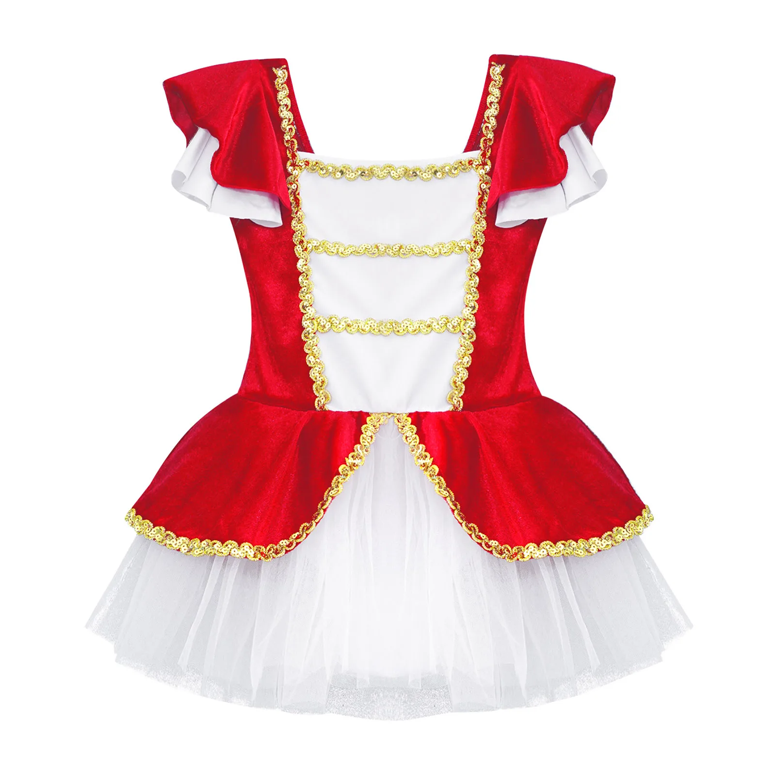 Bambini Ragazze Bambini Ballerino Balletto Vestito da ballo Body da ginnastica Tutu Abito da principessa per spettacoli teatrali Regalo di Natale di Natale