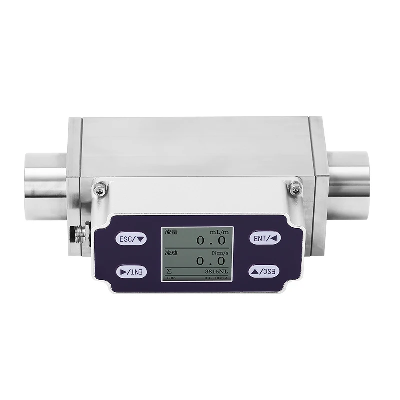 Thermal Micro Flowmeter Nitrogen Oxygen Compressed Air Natural Gas Quality DN101520 High Precision MEMS Sensor