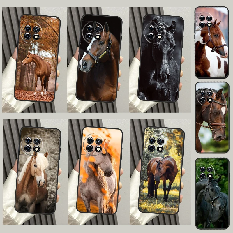 Animal Steed Horse Case For OnePlus Nord CE 2 Lite 2T N10 N20 Cover For OnePlus 11 10 9 Ace Pro 8T 9R 10T 9RT