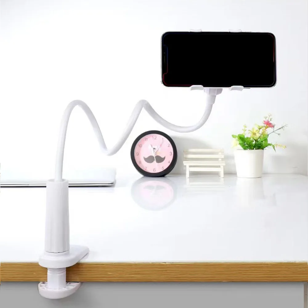 

Портативный вращающийся держатель для телефона, регулируемая универсальная подставка для мобильного телефона, кровать, настольный зажим, прямая трансляция