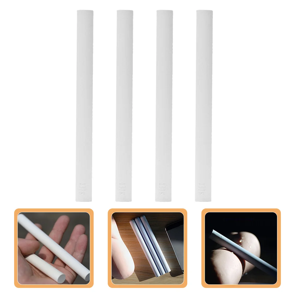 4 Pcs Diatomaceous Earth Drying Rod Smudge Sticks Water Mat Rack Dishes Moisture Absorbing for Toys Rods Dolls Famous Utensils