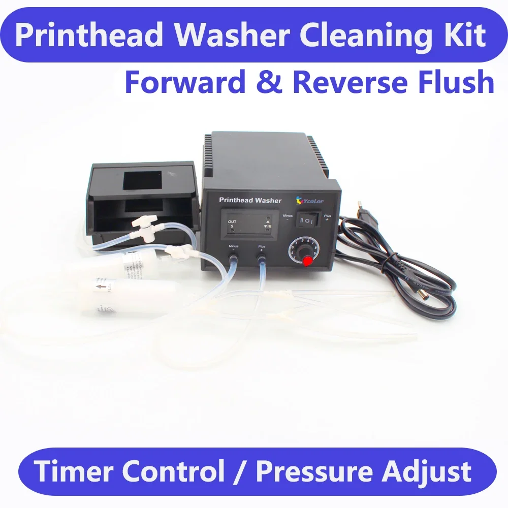 DTF Printhead Washer Cleaner Flush Machine Clean Kit Flusher For Epson L1800 L805 1390 XP600 DX6 i3200 Print Head Unclog Unblock