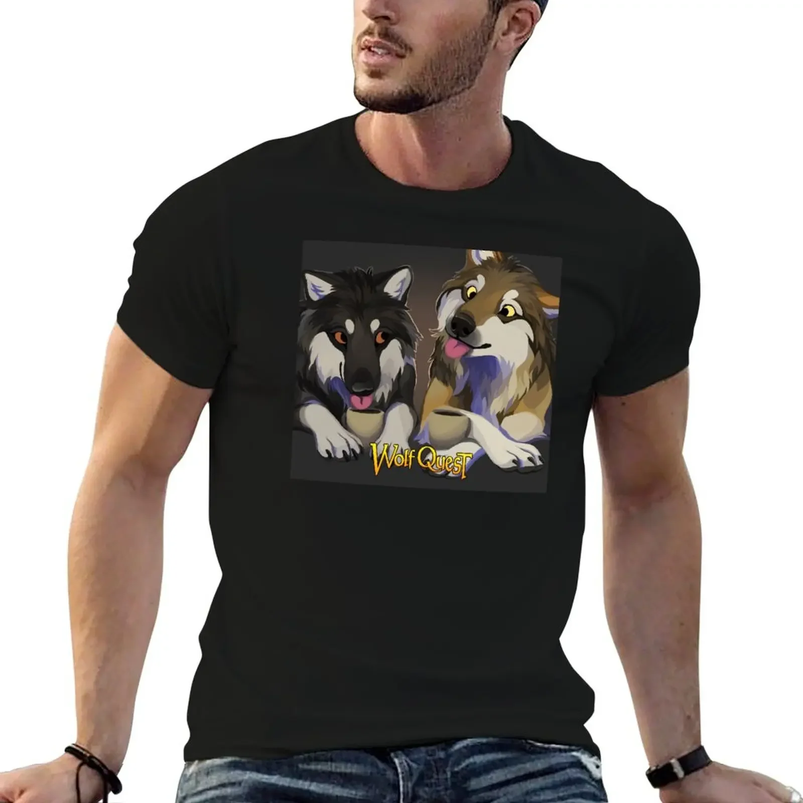 WolfQuest First Date T-Shirt tees designer shirts mens t shirt graphic