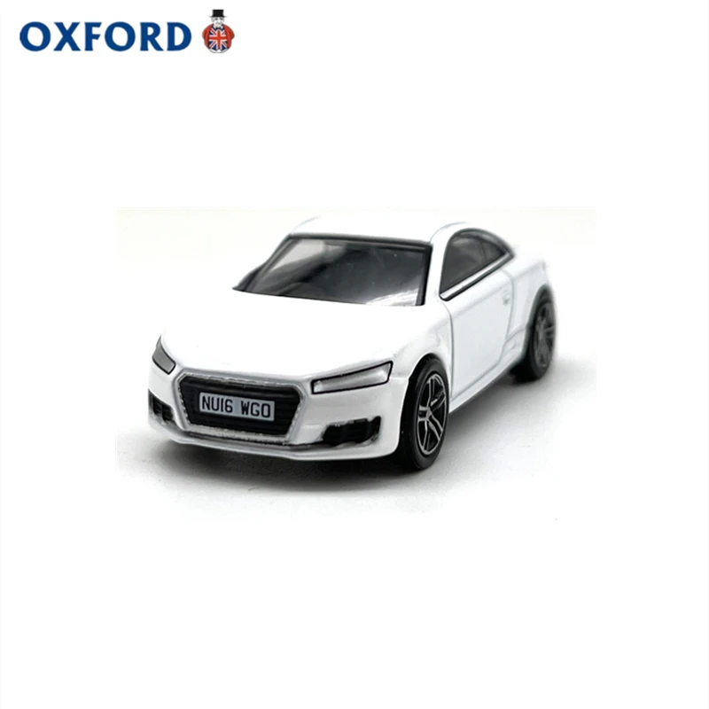 Diecast OXFORD Escala 1:76 Audi TTCoupe Glaciar Branco Carro Esportivo Liga Modelo de Carro Brinquedo Colecionável Presente Lembrança Display Ornamento
