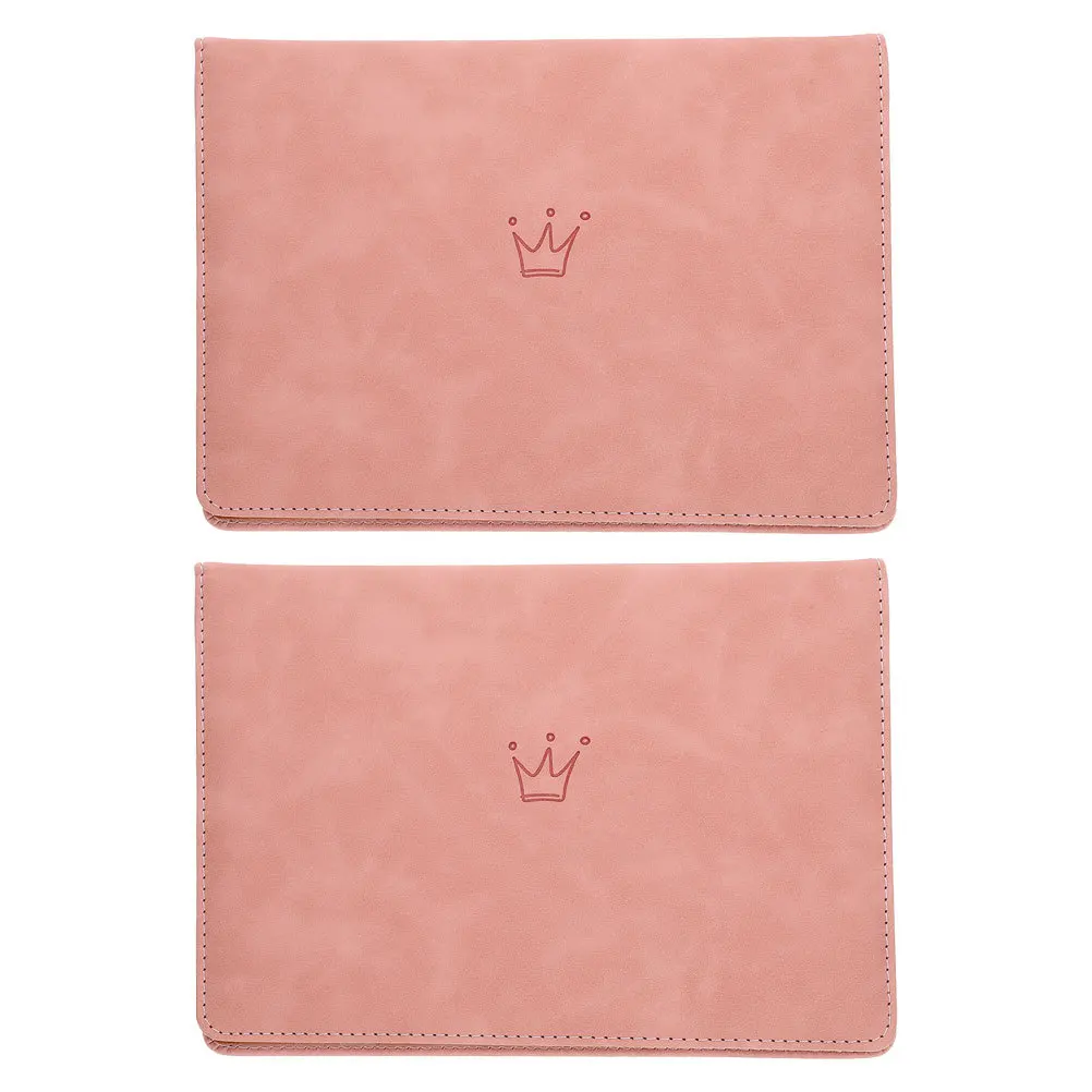 2Pcs Birth Certificate Protector Sleeve Faux Folding Document Organizer Certificate Cover Keepsake Holder