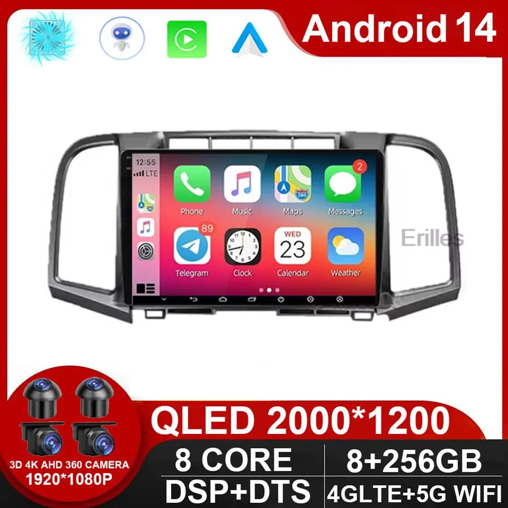 

Android 14 Car For Toyota Venza 2008 - 2016 Autoradio Stereo Head Unit GPS DVD NO 2DIN Carplay Navigation Multimedia Car Player