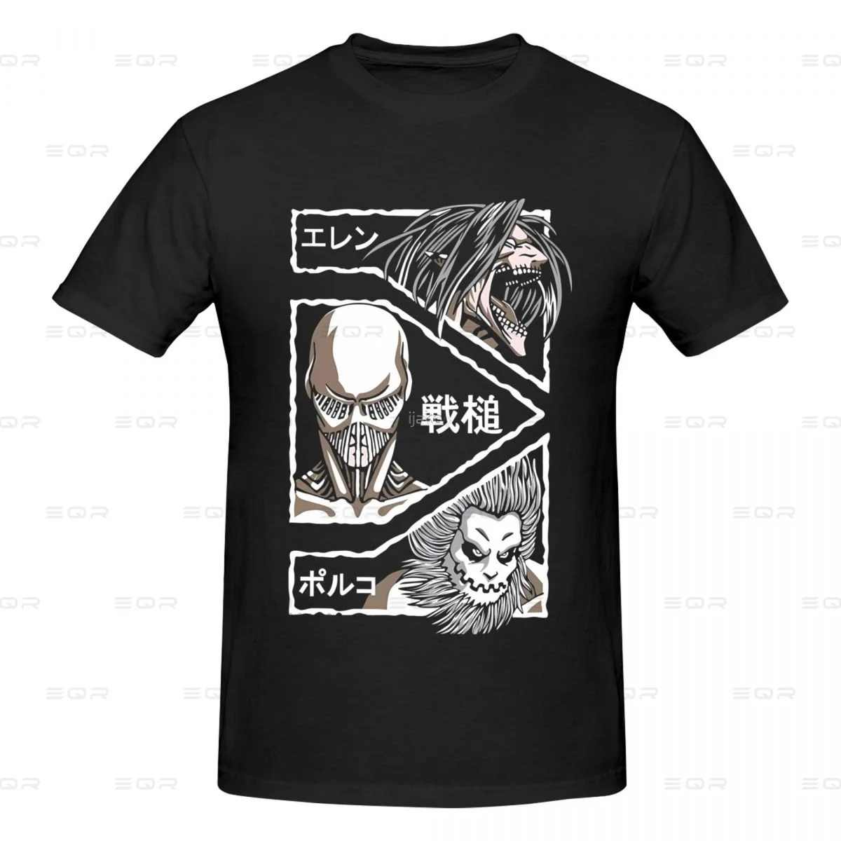 Japanese Anime Colossal Attcak On Titan Men's round neck Over sized T-shirt,ins style,Tee shirt Novelty all the year round Gift