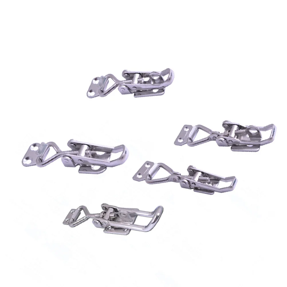 

1pc Stainless Steel Locking Clamp 56010A Heavy Duty Toggle Latch For Truck Trailer Container Durable Metal Fastener Buckle
