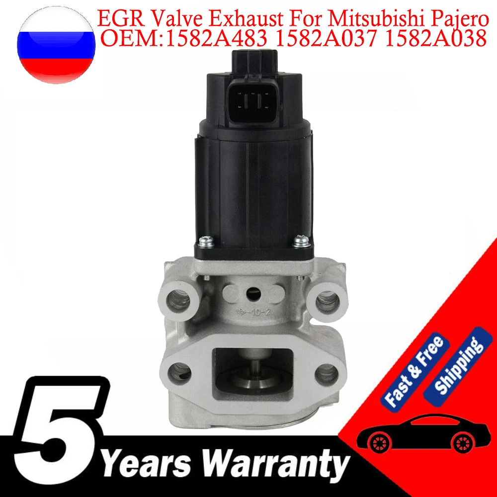 

EGR Valve Exhaust 1582A483 1582A037 1582A038 K5T70080 For Mitsubishi EGR Valve Exhaust Gas Recirculation 2005-2014 L200 Pajero