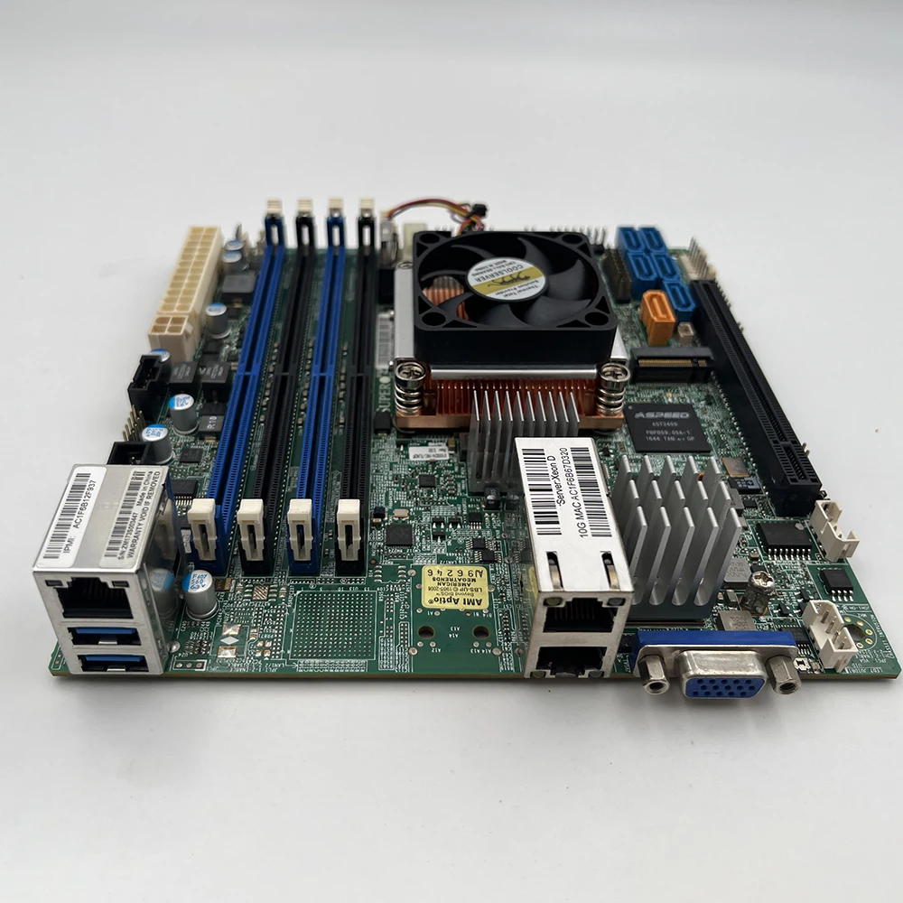 X10SDV-4C-TLN2F Server Motherboard For Supermicro ITX XEON D1521 NAS