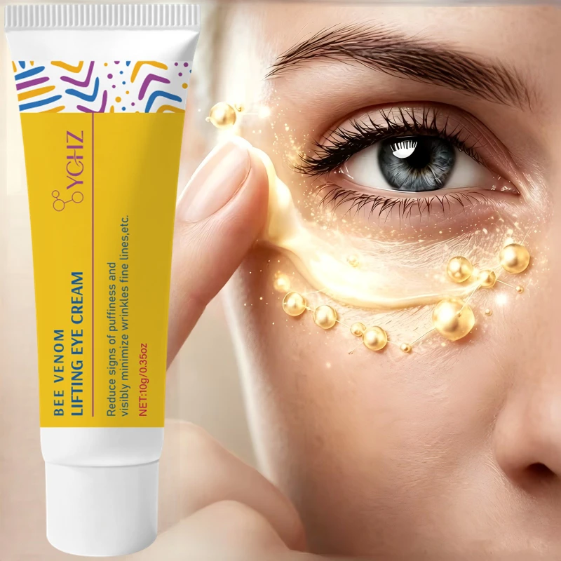 Instantly Firming Bee Venom Eye Cream, Powerful Moisturizing and Cooling Eye Cream, Reduces Fine Lines, Improves Dark Circles, and Is Suitable for Puffy Eye Bags, Improves Aging, Sagging, and Dull Skin Around the Eyes, and Provides Blue Light Protection