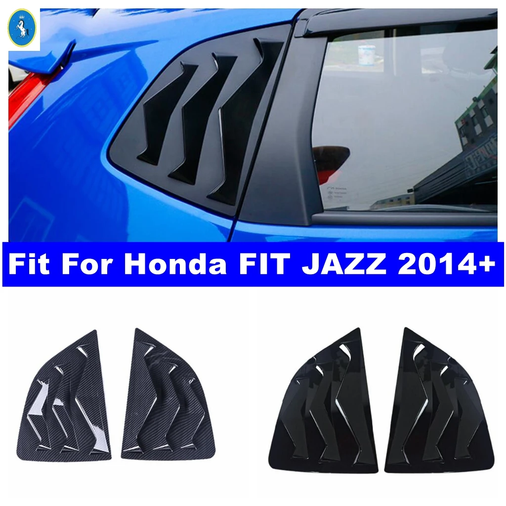 

Car Rear Window Blinds Side Tuyere Louvers Vent Rear Window Cover Trim Fit For Honda FIT JAZZ 2014 - 2020 Exterior Accessories