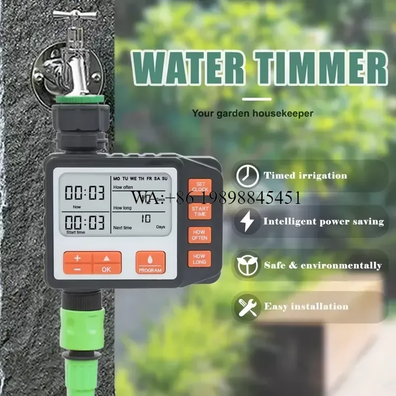 WMWMNU Automatic Plastic Garden Water Timer Irrigation Controller for Home Lawn Outdoor Use